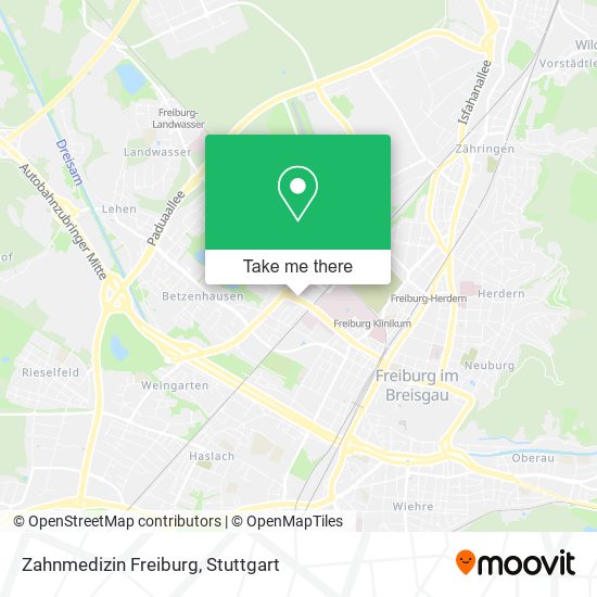 Zahnmedizin Freiburg map