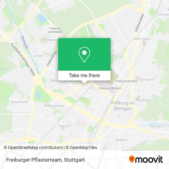 Freiburger Pflasterteam map