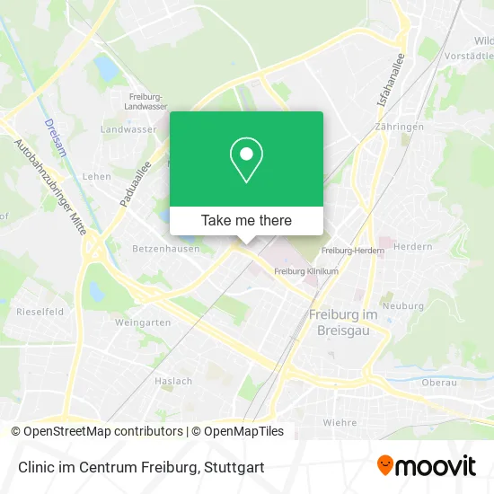 Карта Clinic im Centrum Freiburg