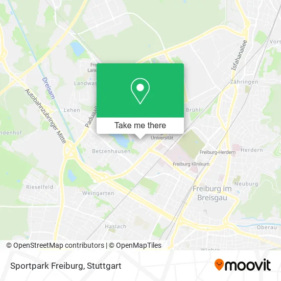 Карта Sportpark Freiburg