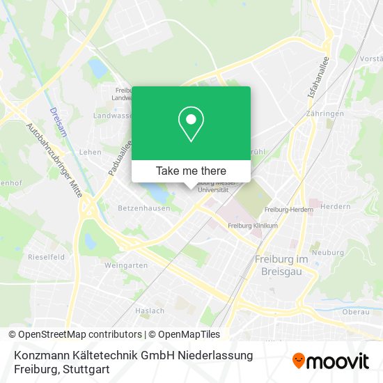 Konzmann Kältetechnik GmbH Niederlassung Freiburg map