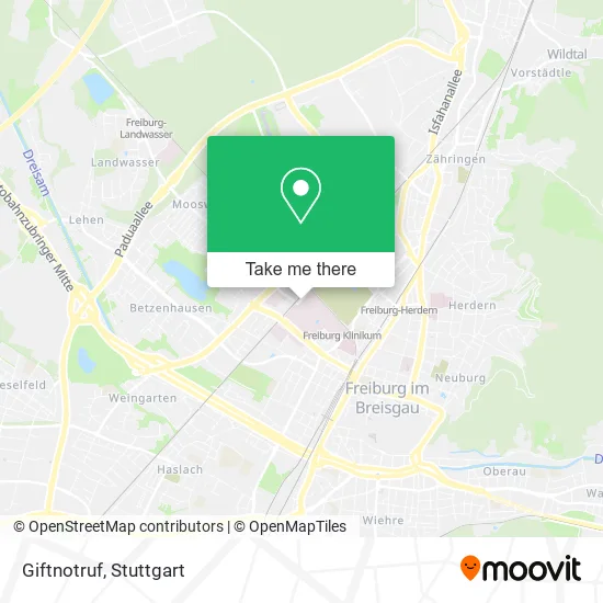 Карта Giftnotruf