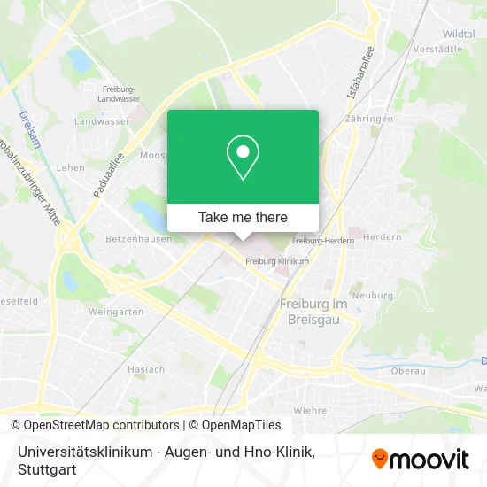 Карта Universitätsklinikum - Augen- und Hno-Klinik