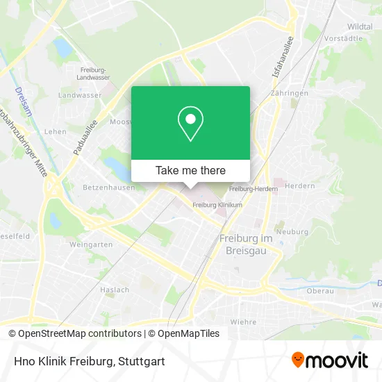 Карта Hno Klinik Freiburg