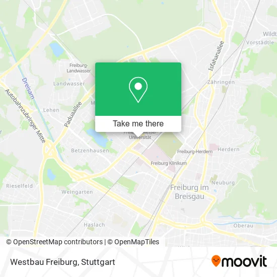 Карта Westbau Freiburg