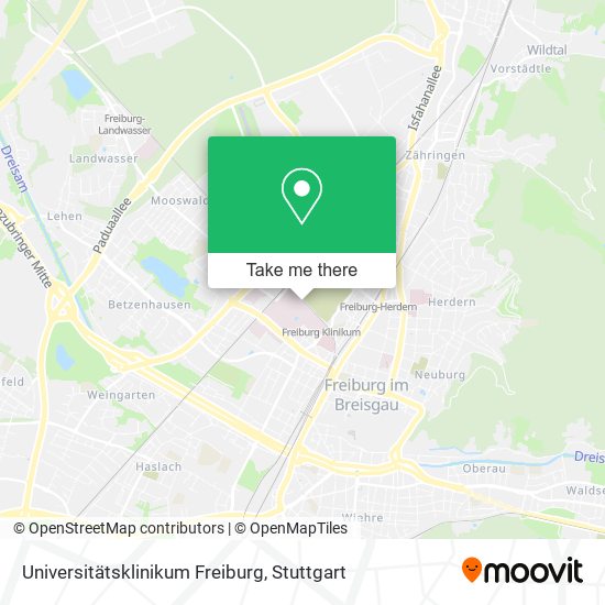 Universitätsklinikum Freiburg map