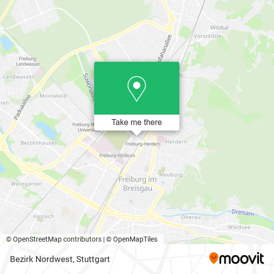 Карта Bezirk Nordwest