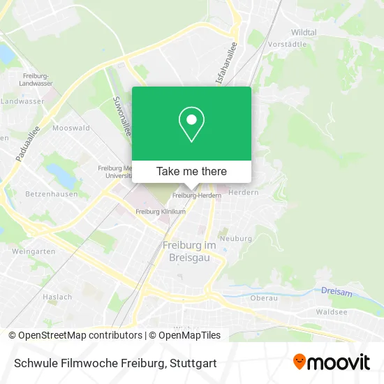 Карта Schwule Filmwoche Freiburg