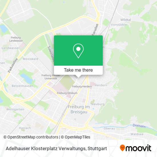 Adelhauser Klosterplatz Verwaltungs map