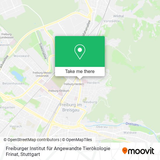Карта Freiburger Institut für Angewandte Tierökologie Frinat