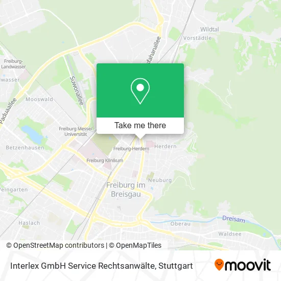 Карта Interlex GmbH Service Rechtsanwälte