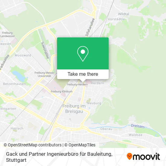 Карта Gack und Partner Ingenieurbüro für Bauleitung