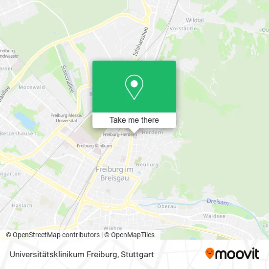 Карта Universitätsklinikum Freiburg