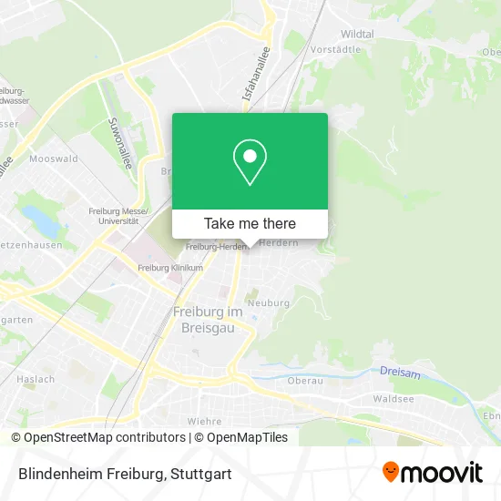 Карта Blindenheim Freiburg