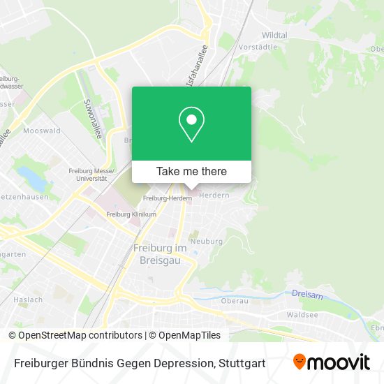 Freiburger Bündnis Gegen Depression map