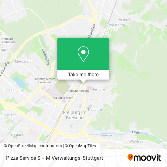 Карта Pizza Service S + M Verwaltungs