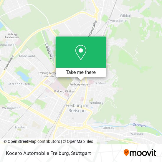 Карта Kocero Automobile Freiburg