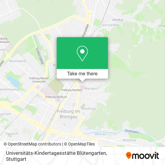 Карта Universitäts-Kindertagesstätte Blütengarten