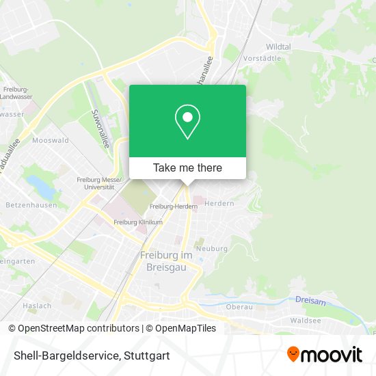 Shell-Bargeldservice map