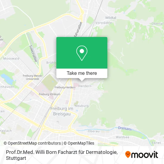 Карта Prof.Dr.Med. Willi Born Facharzt für Dermatologie