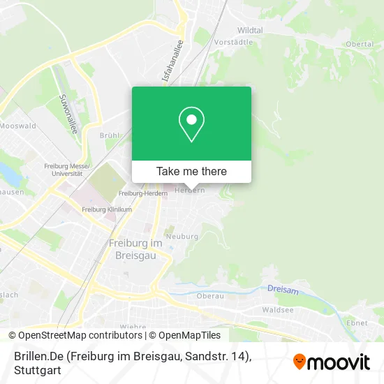 Карта Brillen.De (Freiburg im Breisgau, Sandstr. 14)