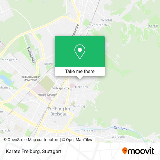 Karate Freiburg map