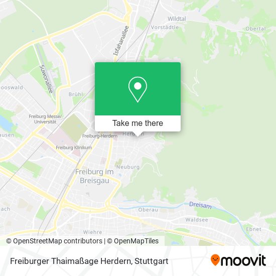 Freiburger Thaimaßage Herdern map