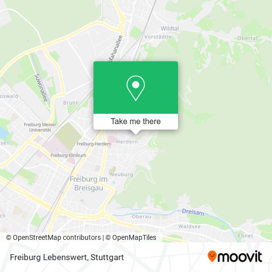 Freiburg Lebenswert map