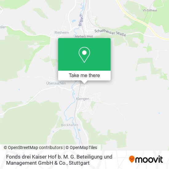 Fonds drei Kaiser Hof b. M. G. Beteiligung und Management GmbH & Co. map