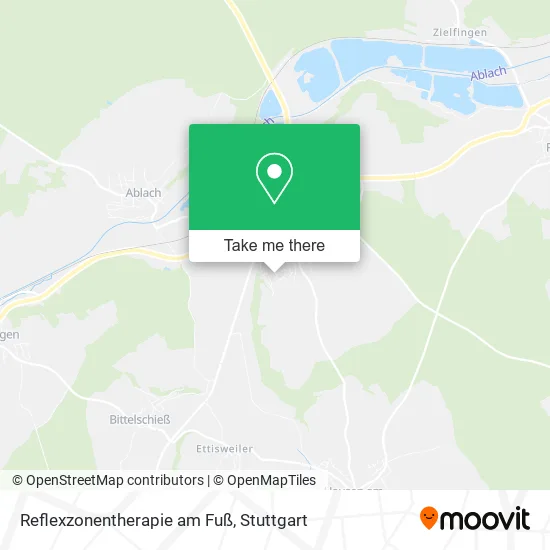Reflexzonentherapie am Fuß map
