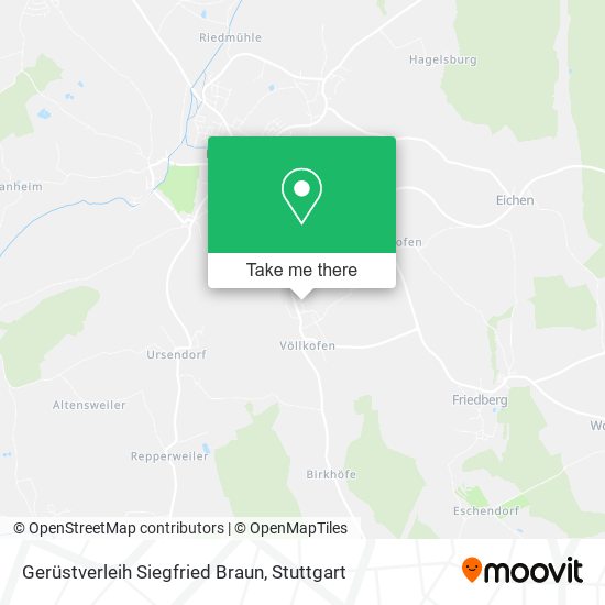 Gerüstverleih Siegfried Braun map