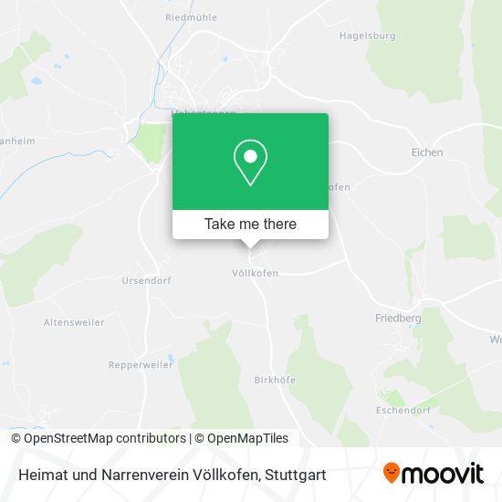 Heimat und Narrenverein Völlkofen map