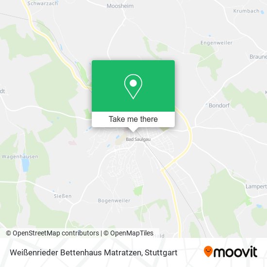 Weißenrieder Bettenhaus Matratzen map