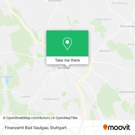 Карта Finanzamt Bad Saulgau
