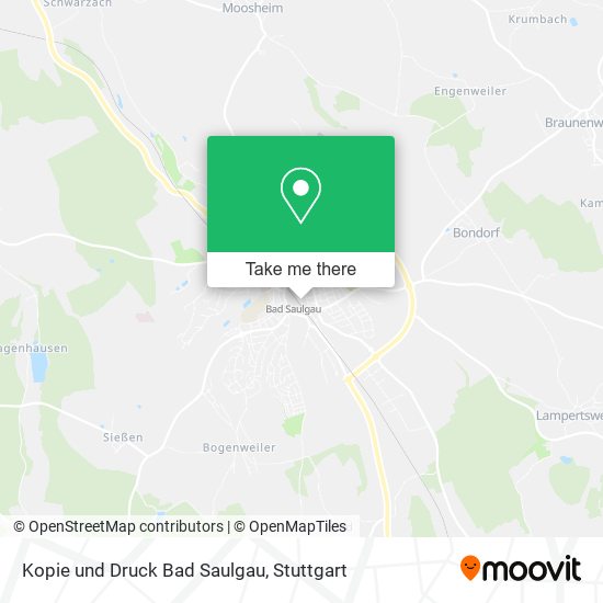 Карта Kopie und Druck Bad Saulgau