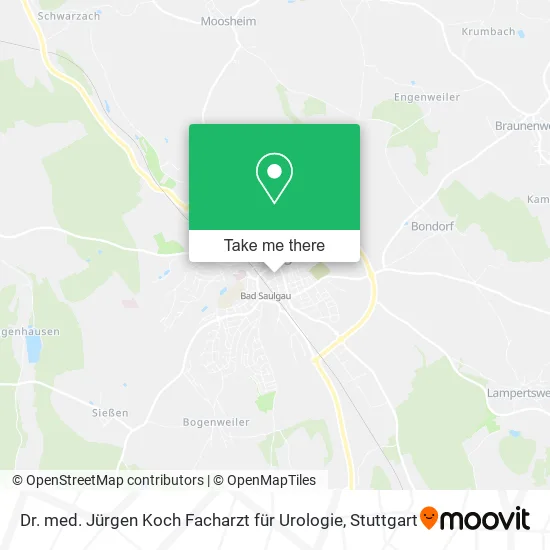 Карта Dr. med. Jürgen Koch Facharzt für Urologie