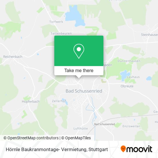 Hörnle Baukranmontage- Vermietung map