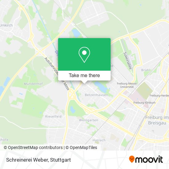 Schreinerei Weber map