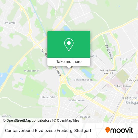 Caritasverband Erzdiözese Freiburg map