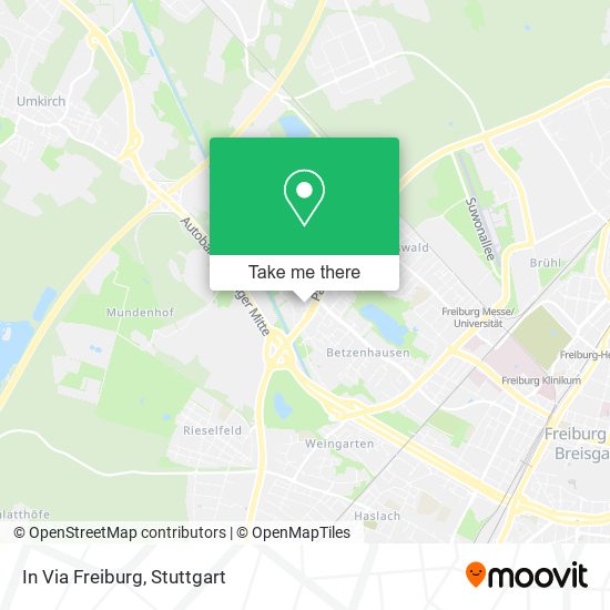 In Via Freiburg map