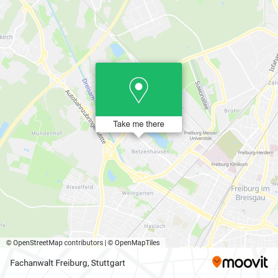Fachanwalt Freiburg map