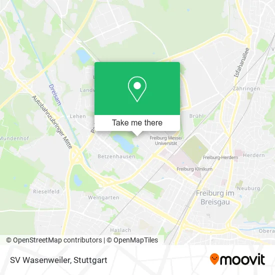Карта SV Wasenweiler