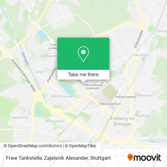 Карта Freie Tankstelle, Zajelsnik Alexander