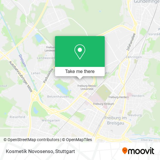 Kosmetik Novosenso map