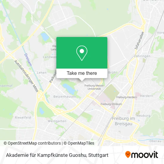 Карта Akademie für Kampfkünste Guoshu