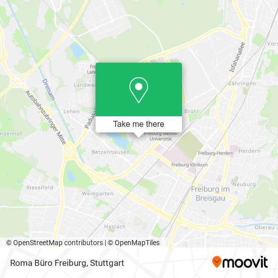 Roma Büro Freiburg map