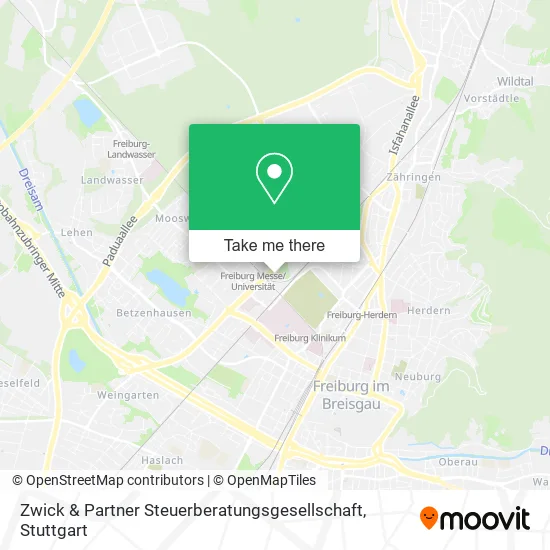Карта Zwick & Partner Steuerberatungsgesellschaft