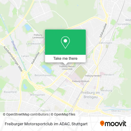 Карта Freiburger Motorsportclub im ADAC