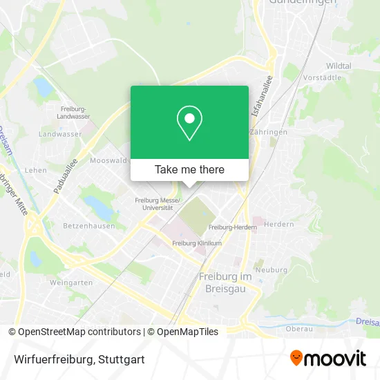 Карта Wirfuerfreiburg