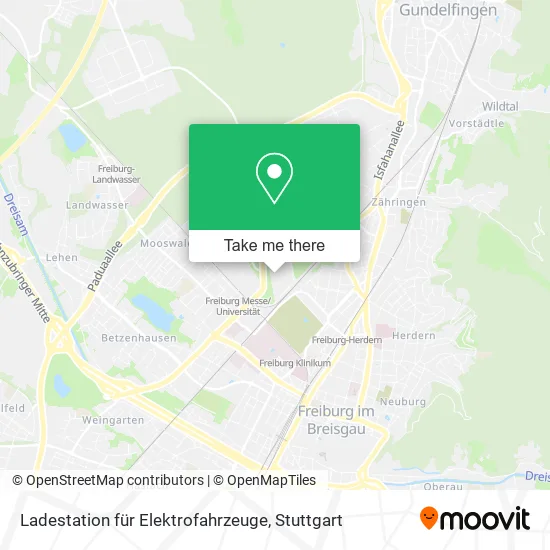 Карта Ladestation für Elektrofahrzeuge